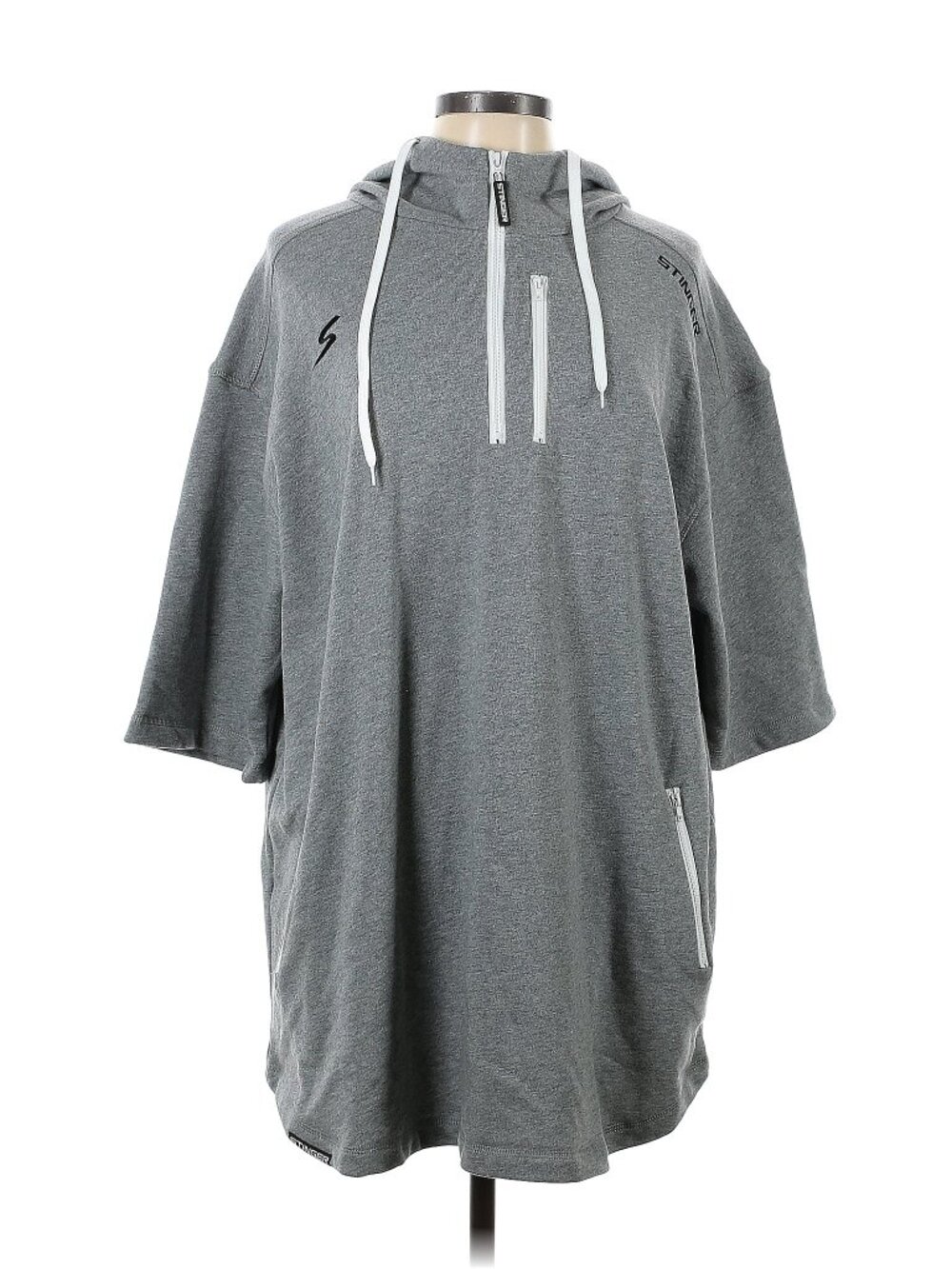 Gray Cotton Hoodie XL